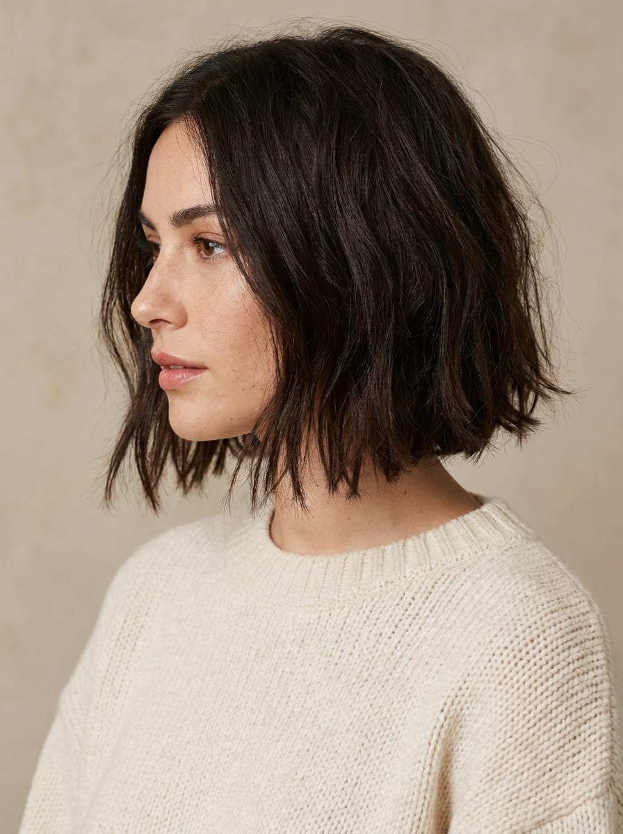 Choppy Bob mit unruhiger Kontur - Freche kurze Bob Frisuren